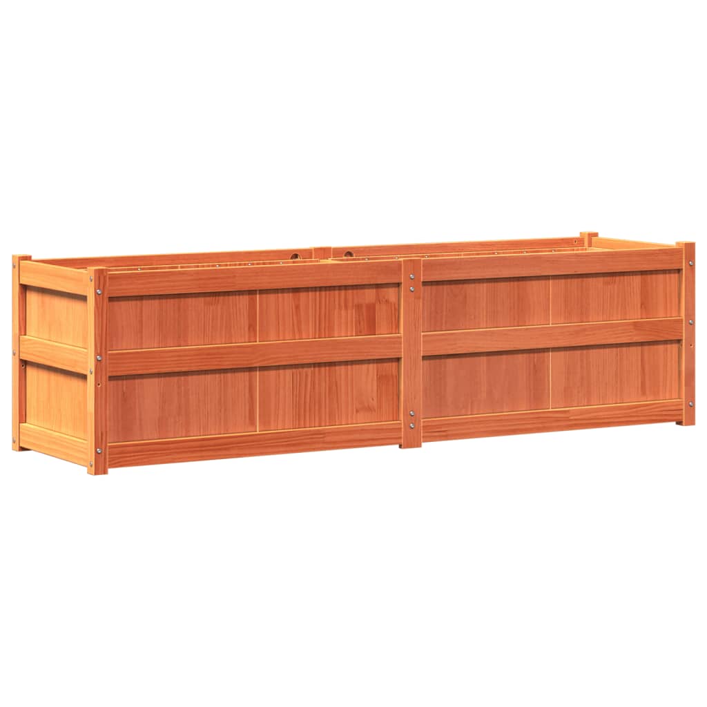 Hageplantekasse voksbrun 180x50x50 cm heltre furu