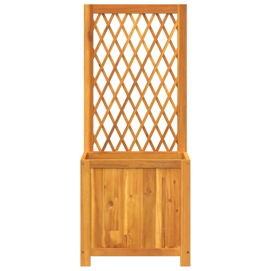 Plantekasse med espalier 55x29,5x132 cm heltre akasie