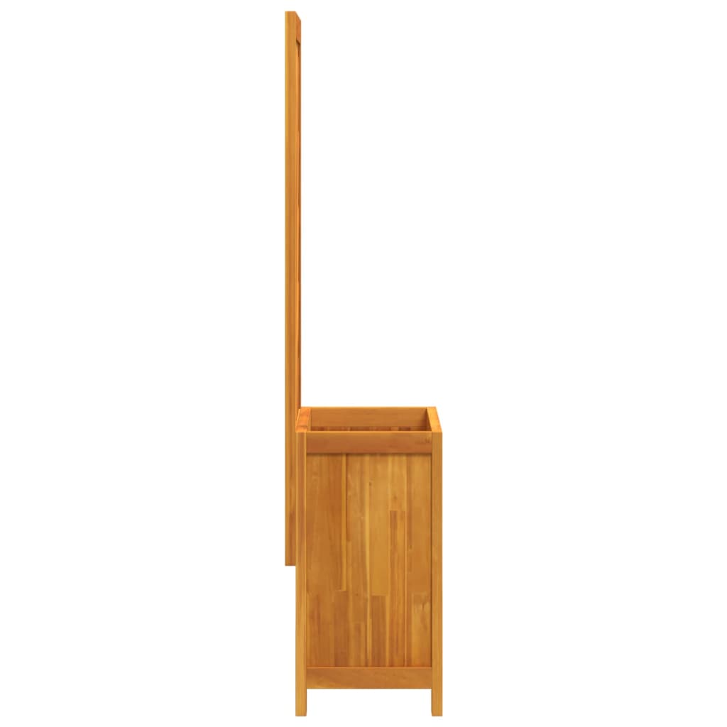 Plantekasse med espalier 55x29,5x132 cm heltre akasie