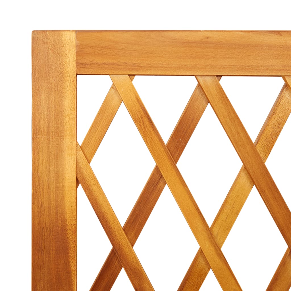 Plantekasse med espalier 55x29,5x132 cm heltre akasie