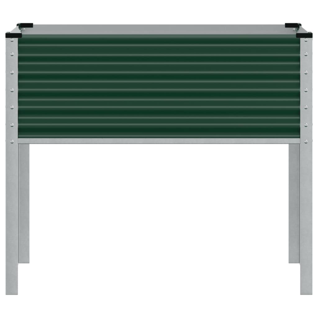Plantekasse grønn 100x41x90 cm stål