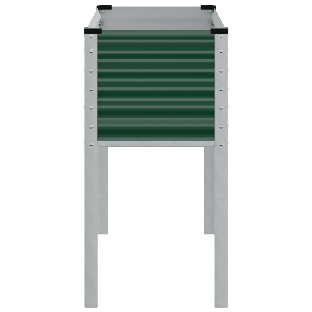 Plantekasse grønn 100x41x90 cm stål