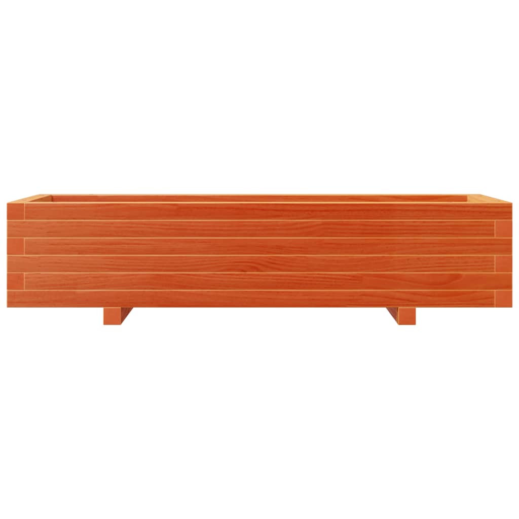 Plantekasse voksbrun 110x40x26,5 cm heltre furu