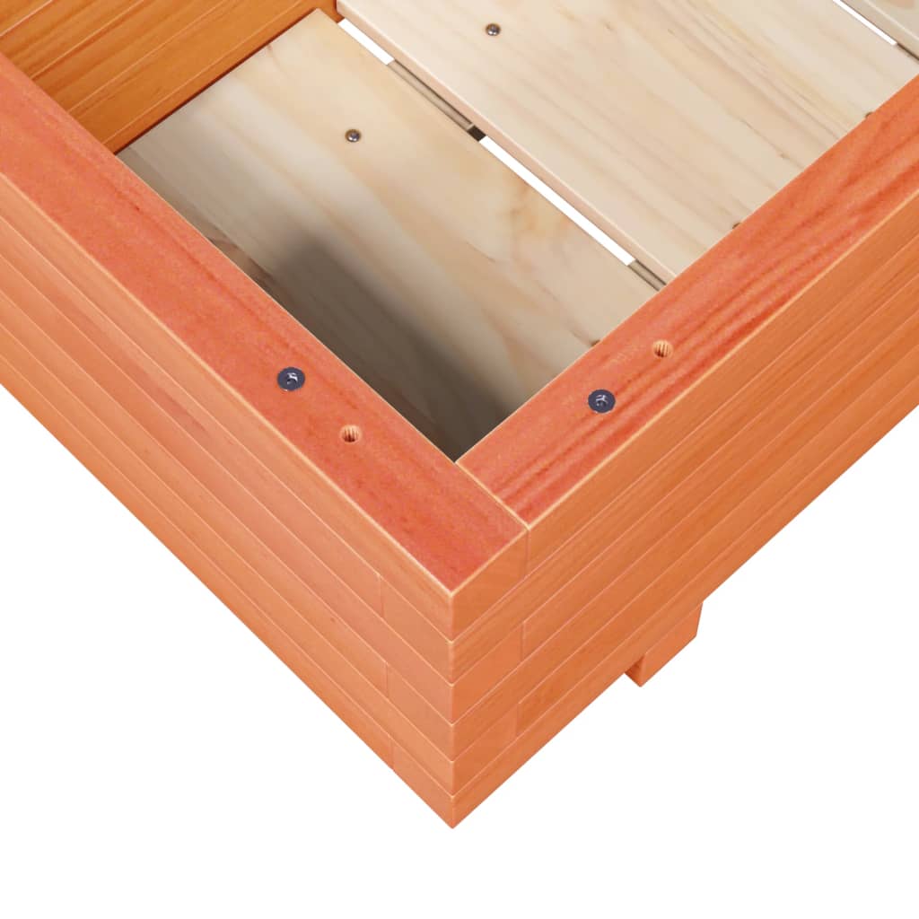 Plantekasse voksbrun 110x40x26,5 cm heltre furu