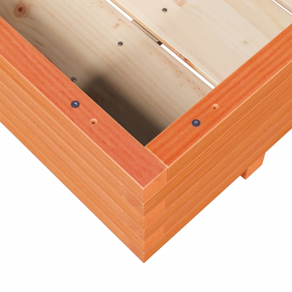Plantekasse voksbrun 90x60x26,5 cm heltre furu