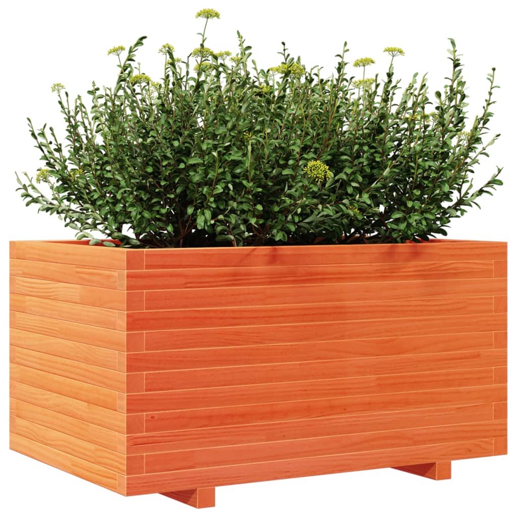 Plantekasse voksbrun 90x60x49,5 cm heltre furu