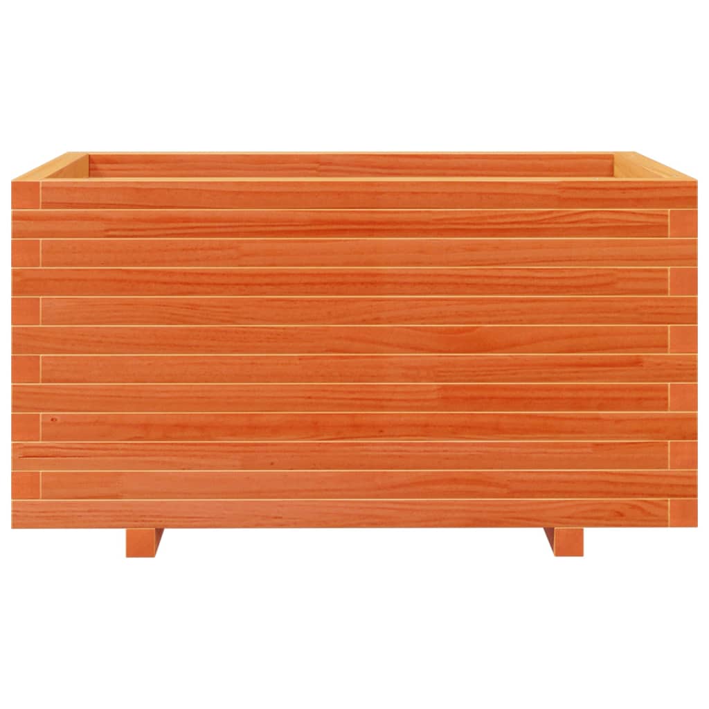 Plantekasse voksbrun 90x60x49,5 cm heltre furu