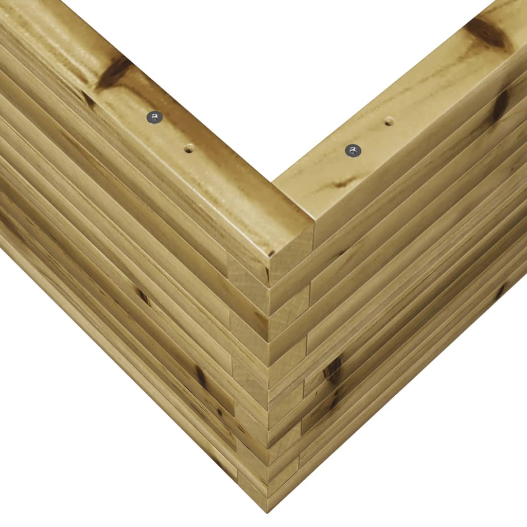 Plantekasse 110x110x46 cm impregnert furu