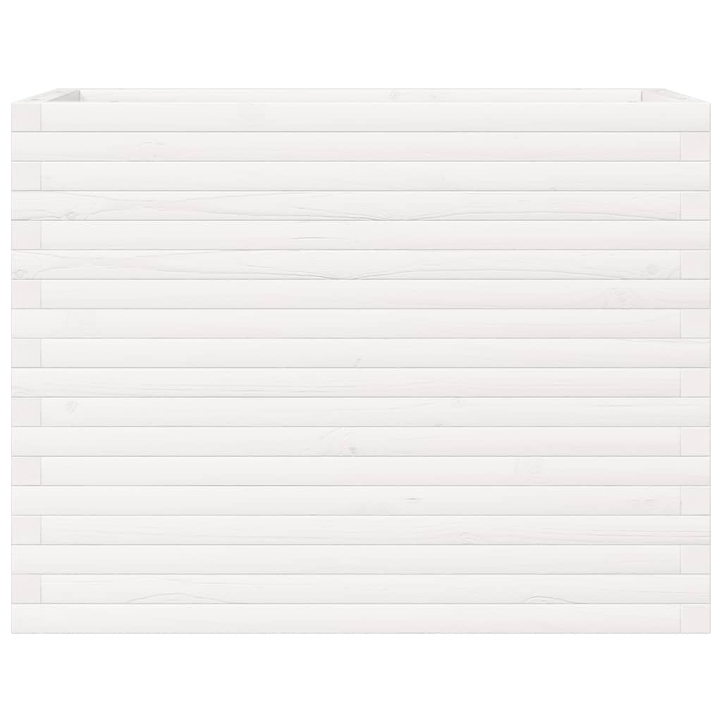 Plantekasse hvit 90x40x68,5 cm heltre furu