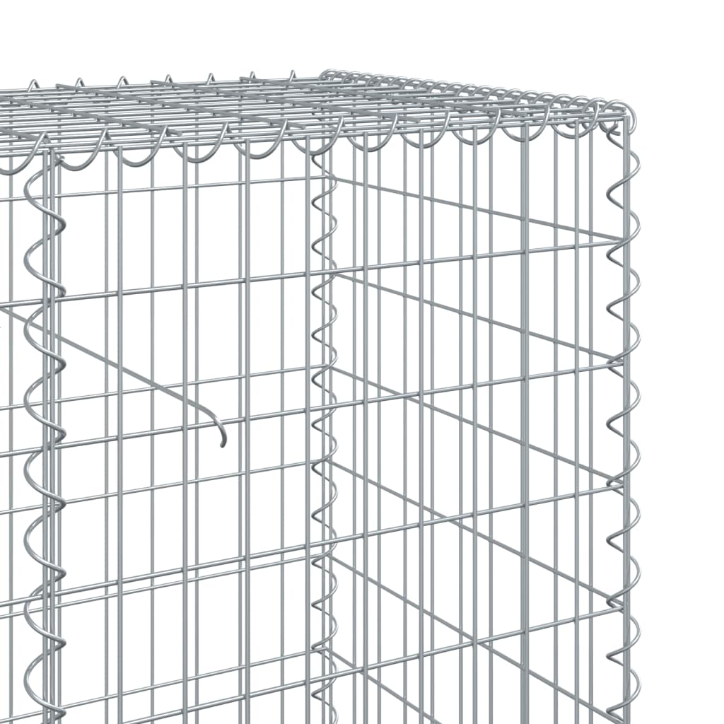 Gabionkurv med deksel 900x50x100 cm galvanisert jern