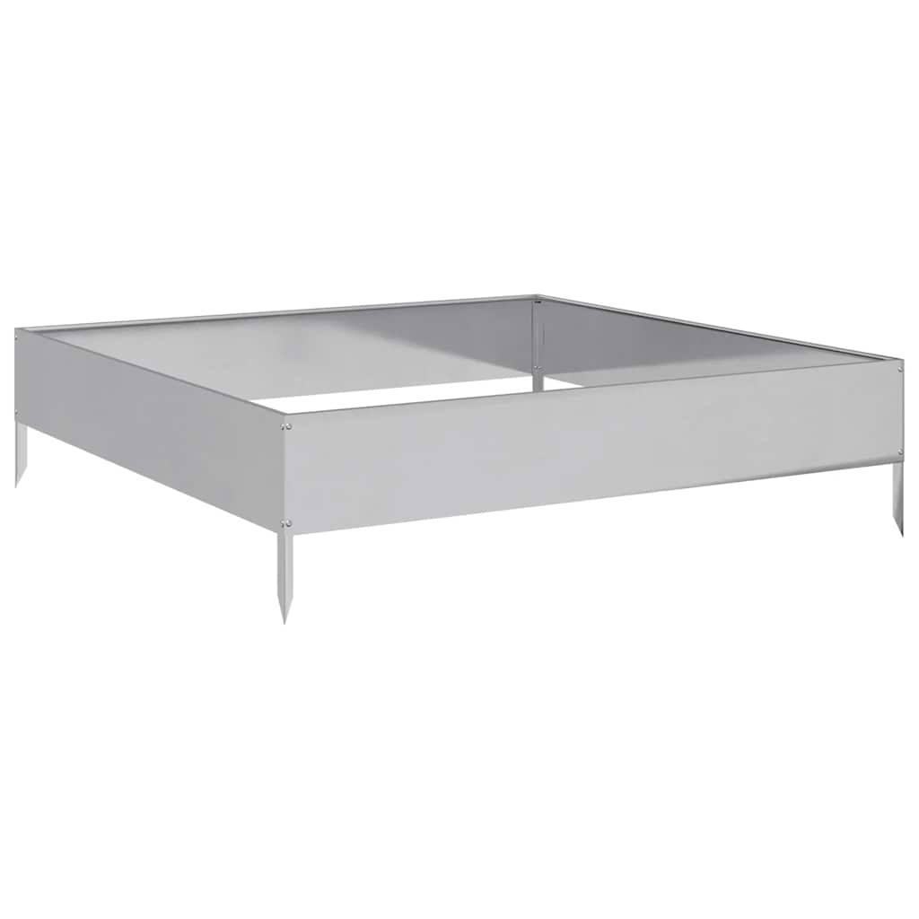 Høybed 100x100x26 cm galvanisert stål