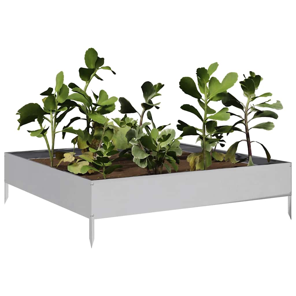 Høybed 100x100x26 cm galvanisert stål