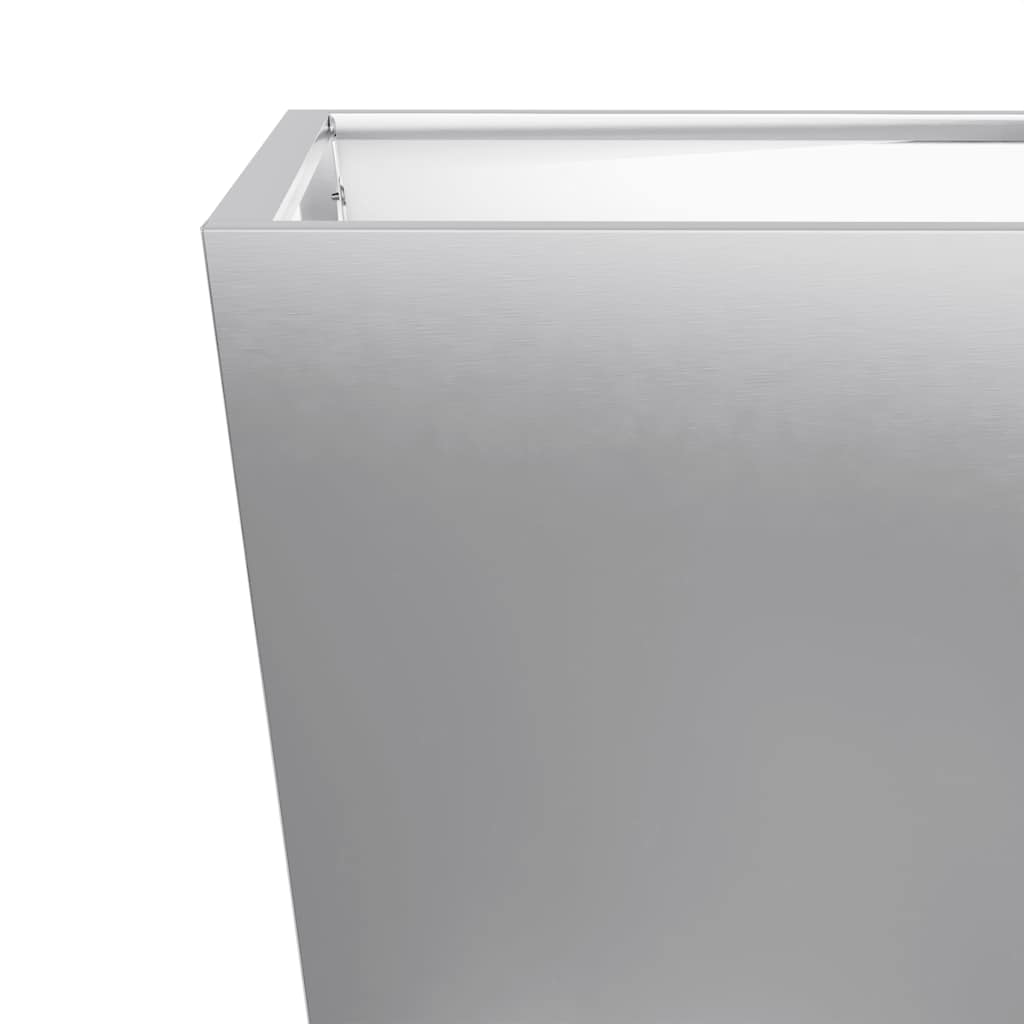 Plantekasser 2 stk 40x40x40 cm galvanisert stål
