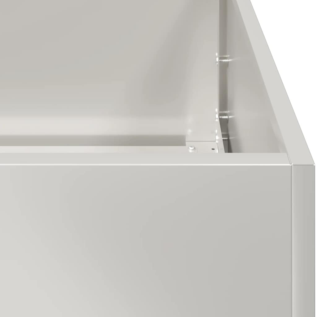 Plantekasse 80x40x80 cm rustfritt stål
