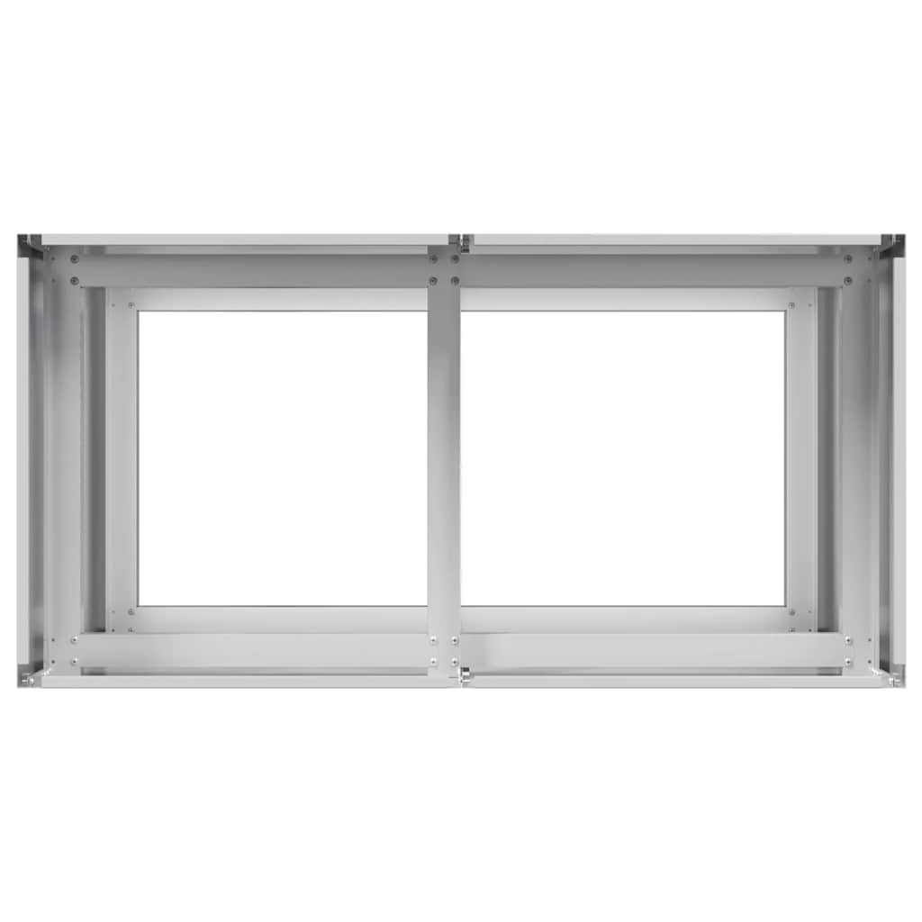 Plantekasse 80x40x80 cm galvanisert stål