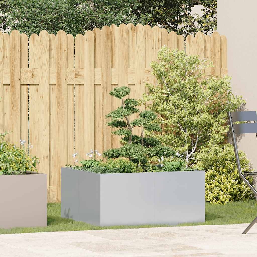 Plantekasse 80x80x40 cm galvanisert stål