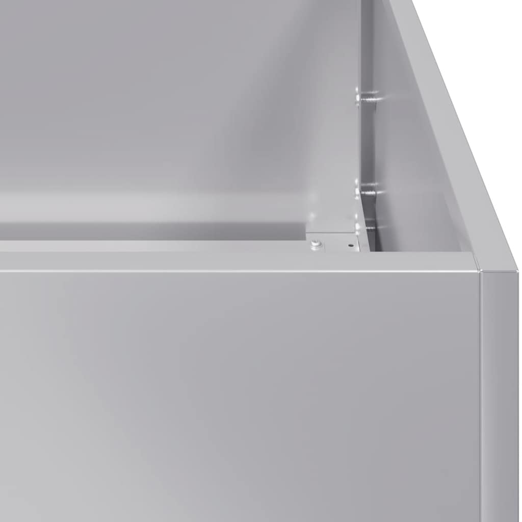 Plantekasse 80x80x40 cm galvanisert stål